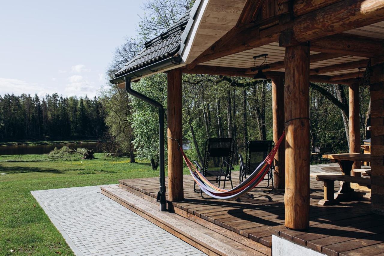 "Gaujmale" Sauna House In Nature Laukbeitini Exterior foto